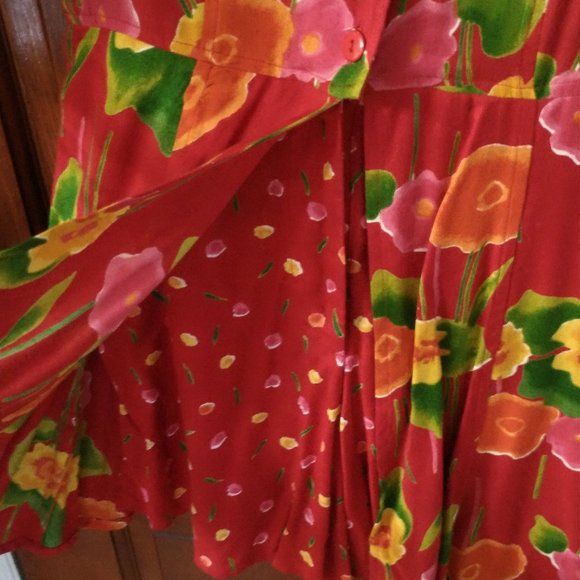 Studio 25 Red Summer Dress Romper - Picture 5 of 5